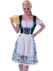 Blue Bavarian Beer Girl - Oktoberfest Costumes